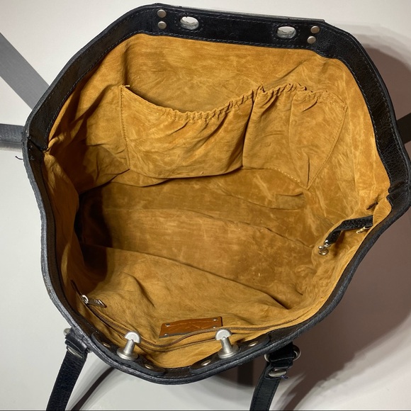 Patricia Nash Distressed Benvenuto Tote Bag Black - Picture 9 of 15